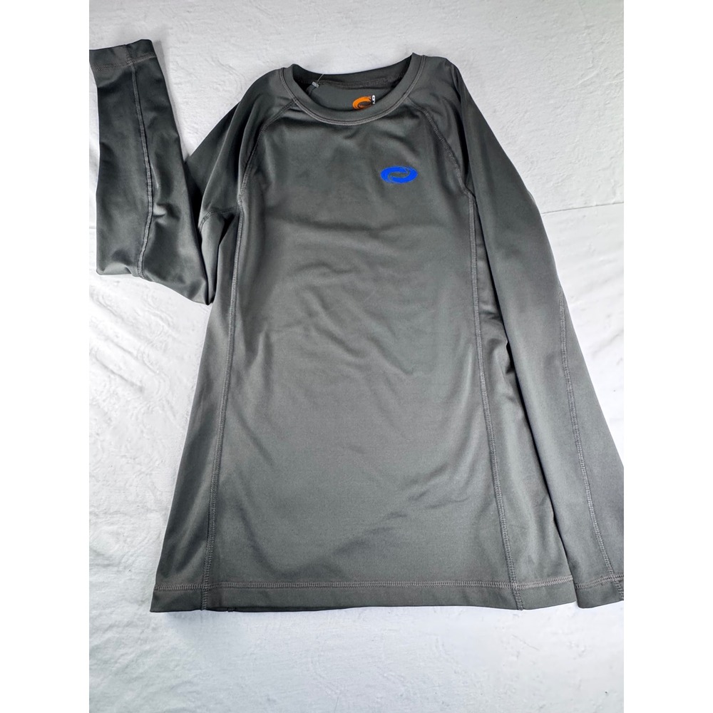 O'Rageous Long Sleeve Performance Shirt Mens Small Gray Athletic Base Layer